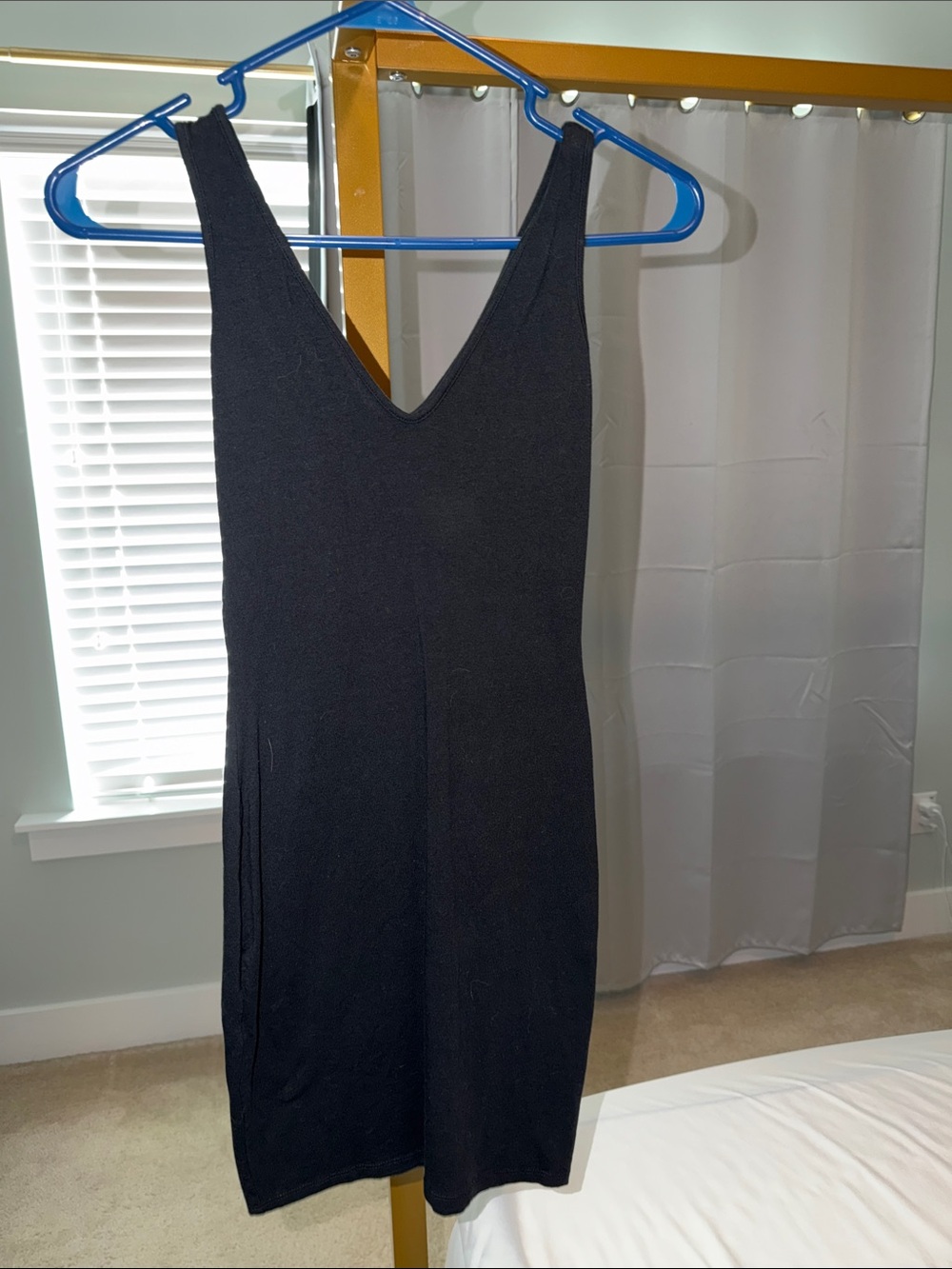 NWOT- Black V-Neck Sleeveless Knit Dress